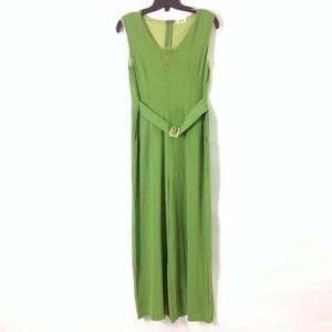 Rubi Women's Jumpsuit Size S Green Cocktail Belt